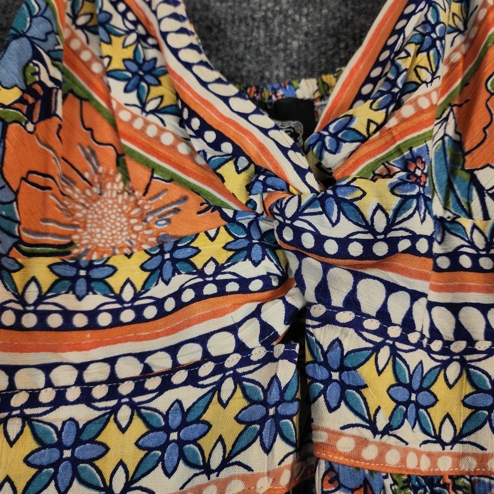 Angie Women Boho Prairie Cottagecore Festival Tiered Maxi Dress Rayon Size S NWT - Picture 6 of 13